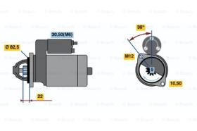 BOSCH 0001107015 - MOTOR DE ARRANQUE