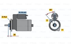 BOSCH 0001107020 - MOTOR DE ARRANQUE