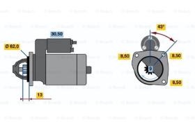 BOSCH 0001108024 - MOTOR DE ARRANQUE