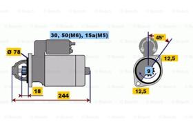 BOSCH 0001108080 - MOTOR DE ARRANQUE