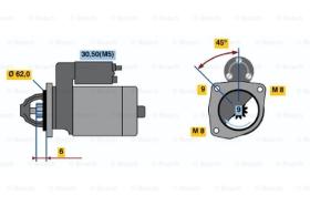 BOSCH 0001108138 - MOTOR DE ARRANQUE