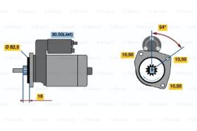 BOSCH 0001109001 - MOTOR DE ARRANQUE