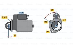 BOSCH 0001110025 - MOTOR DE ARRANQUE