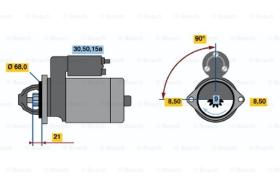 BOSCH 0001112008 - MOTOR DE ARRANQUE