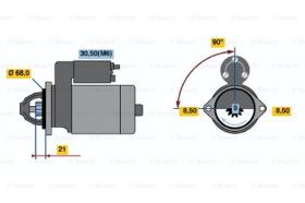 BOSCH 0001112015 - MOTOR DE ARRANQUE