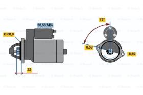 BOSCH 0001112035 - MOTOR DE ARRANQUE