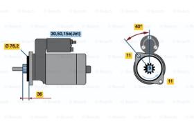 BOSCH 0001112038 - MOTOR DE ARRANQUE