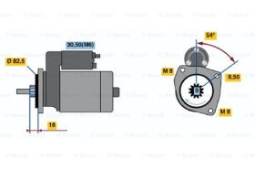 BOSCH 0001113007 - MOTOR DE ARRANQUE