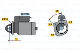 BOSCH 0001211246 - MOTOR DE ARRANQUE