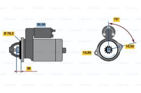 BOSCH 0001212208 - MOTOR DE ARRANQUE