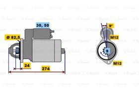 BOSCH 0001218111 - MOTOR DE ARRANQUE EV218111