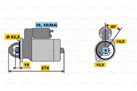 BOSCH 0001218122 - MOTOR DE ARRANQUE