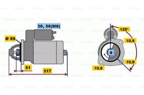 BOSCH 0001231002 - MOTOR DE ARRANQUE