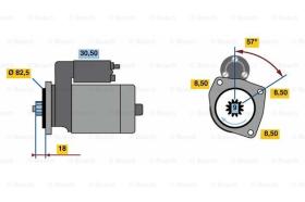 BOSCH 0001312108 - MOTOR DE ARRANQUE