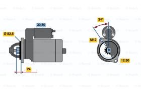 BOSCH 0001314018 - MOTOR DE ARRANQUE