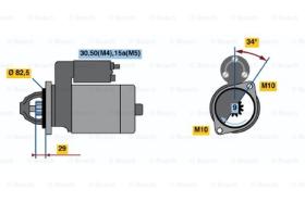 BOSCH 0001314027 - MOTOR DE ARRANQUE