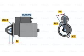 BOSCH 0001362600 - MOTOR DE ARRANQUE