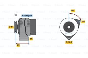 BOSCH 0120335006 - ALTERNADOR GC-335006