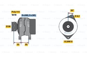 BOSCH 0120335012 - ALTERNADOR