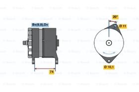 BOSCH 0120339515 - ALTERNADOR