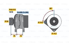 BOSCH 0120465031 - ALTERNADOR