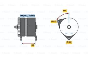 BOSCH 0120468007 - ALTERNADOR