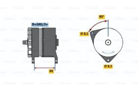 BOSCH 0120468042 - ALTERNADOR