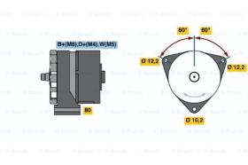 BOSCH 0120468053 - ALTERNADOR N1-468053