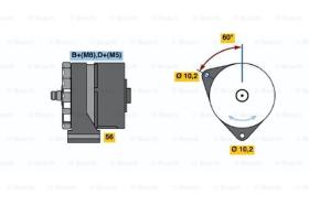 BOSCH 0120469588 - ALTERNADOR