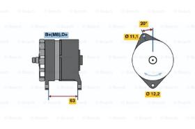 BOSCH 0120469646 - ALTERNADOR