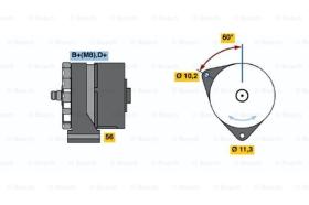 BOSCH 0120469682 - ALTERNADOR