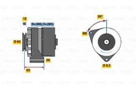 BOSCH 0120469728 - ALTERNADOR N1-469728