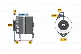 BOSCH 0120469849 - ALTERNADOR