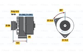 BOSCH 0120469928 - ALTERNADOR