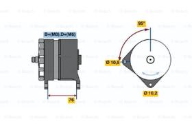 BOSCH 0120469973 - ALTERNADOR