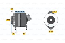 BOSCH 0120488009 - ALTERNADOR