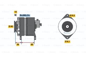 BOSCH 0120488012 - ALTERNADOR