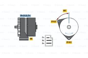 BOSCH 0120488118 - ALTERNADOR