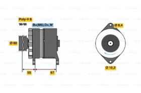 BOSCH 0120488142 - ALTERNADOR