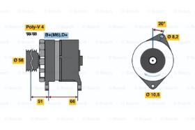 BOSCH 0120488215 - ALTERNADOR