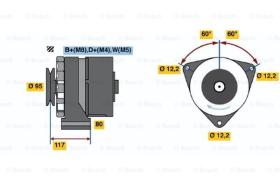 BOSCH 0120488282 - ALTERNADOR