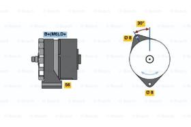 BOSCH 0120489030 - ALTERNADOR K1-489030