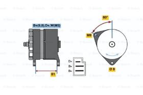 BOSCH 0120489090 - ALTERNADOR