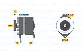 BOSCH 0120489135 - ALTERNADOR