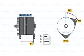 BOSCH 0120489244 - ALTERNADOR K1-489244