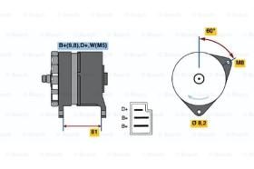 BOSCH 0120489251 - ALTERNADOR K1-489251