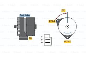 BOSCH 0120489328 - ALTERNADOR