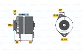 BOSCH 0120489344 - ALTERNADOR