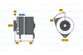 BOSCH 0120489361 - ALTERNADOR