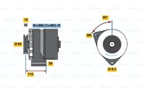 BOSCH 0120489370 - ALTERNADOR